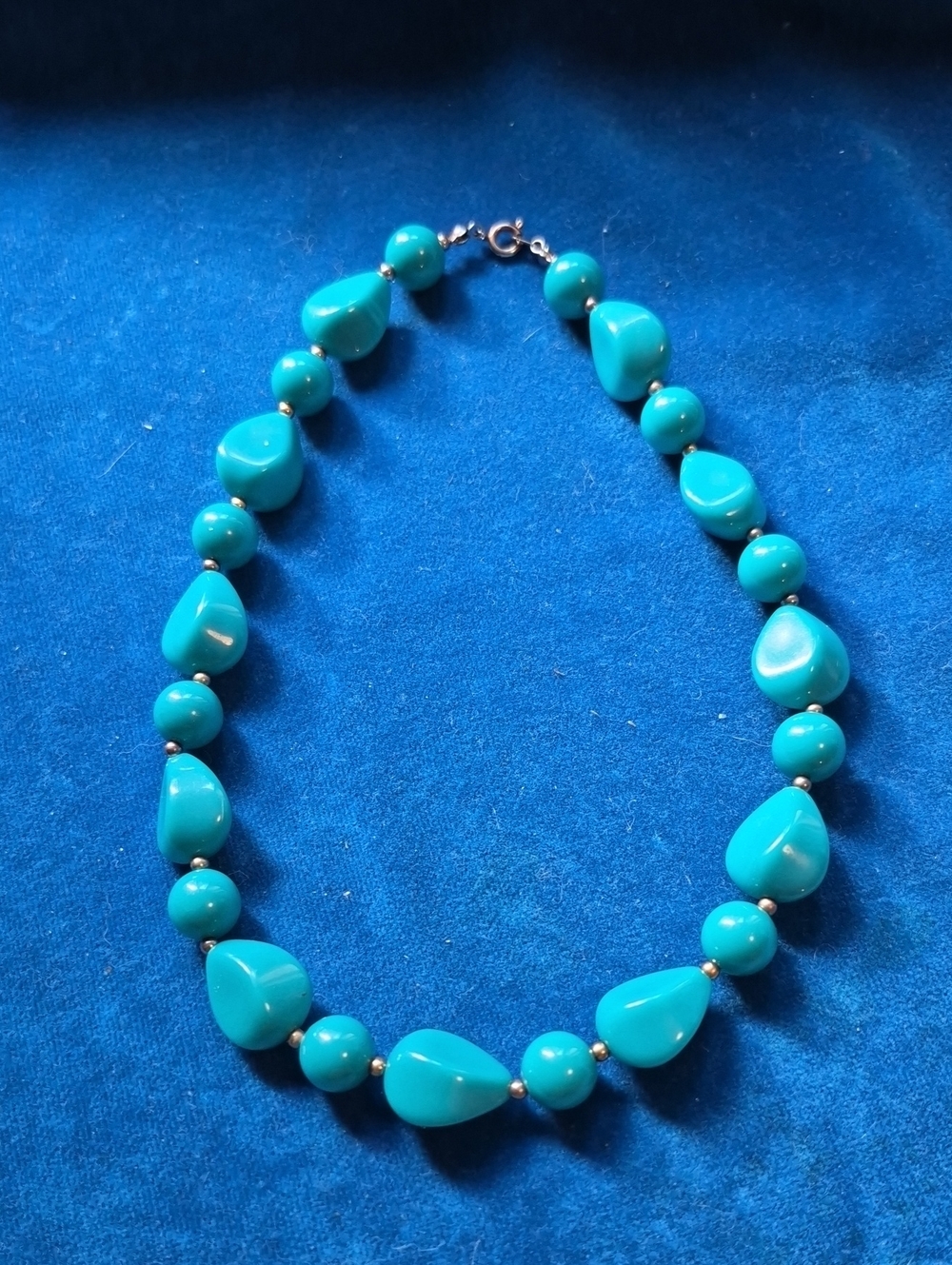 Teal Bead Necklace